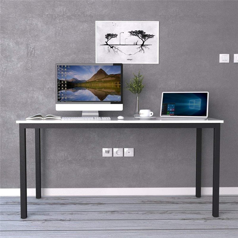 Modern Office Table Desk Simple Design Metal Frame Wooden Office Table Executive Single Computer Desk FK-H001