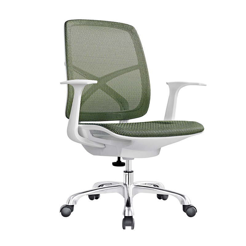 Frank Tech Mid Back Green Full  Mesh Computer Contemporary Swivel Office Chair for Project Use